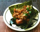 そうだ！塩辛ご飯を海苔で巻いてみよう♪作り方5写真