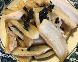 旬のレンコン、にんにく海苔キンピラ作り方5写真