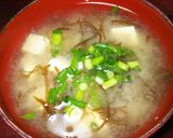 豆腐ともずくのお味噌汁作り方4写真