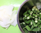 簡単美味♪豆腐ごぼうオクラ玉ねぎの卵とじ作り方2写真