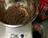 作り置き肉そぼろ→台湾混ぜそば(全卵)作り方1写真