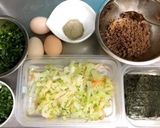 作り置き肉そぼろ→台湾混ぜそば(全卵)作り方3写真