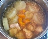 大根と鶏もも肉の煮物作り方6写真