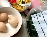 マカロニ、ハム玉子サラダ♪漬物で。。作り方1写真