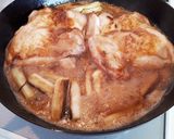 鶏もも肉　ねぎま照焼き作り方4写真