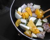 鶏とパプリカとズッキーニのオイスター炒め作り方3写真