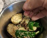 焼き茄子の生姜酢醤油和え作り方8写真