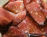 毎日の納豆●マグロの漬け身と一緒に作り方1写真