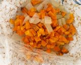全てレンジ肉味噌野菜ドーム蒸し作り方4写真