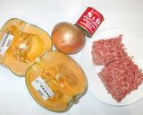カレー味かぼちゃの煮物♪簡単フライパンで作り方1写真