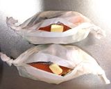 鮭の包み焼き シークヮーサー醤油作り方3写真