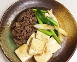 ★お肉が美味しい♡すき焼き風 肉豆腐作り方9写真