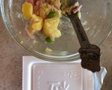 納豆とポテサラのトースト作り方1写真