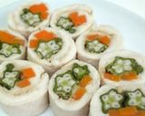 レンジでささみのクルクル♪ゴママヨで♪作り方5写真