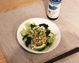 亜麻仁オイルと納豆のチョレギサラダ作り方6写真