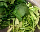 小松菜と油揚げ＆野菜たっぷり煮浸し♪作り方1写真