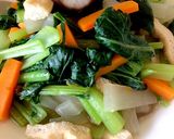 小松菜と油揚げ＆野菜たっぷり煮浸し♪作り方7写真