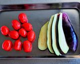 茄子の粉チーズ焼き作り方1写真