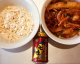 ♪餃子の皮で節約/辛旨キムチーズ巻き揚げ作り方1写真