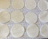 ♪餃子の皮で節約/辛旨キムチーズ巻き揚げ作り方2写真