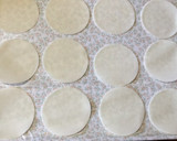 ♪餃子の皮で節約/辛旨キムチーズ巻き揚げ作り方2写真