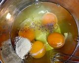 ニラと肉そぼろのふわふわ玉子炒め作り方1写真