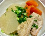 大根と鶏もも肉の煮物作り方7写真