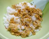 おにぎり！チキンラーメンロースト醤油風作り方3写真