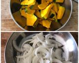 かぼちゃのカレー醤油炒め作り方1写真