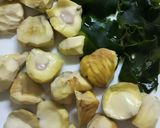 秋の味覚 【栗ワカメおこわ】作り方1写真