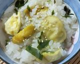 秋の味覚 【栗ワカメおこわ】作り方4写真