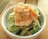 3分で完成！きゅうりの崩し豆腐キムチ和え作り方9写真