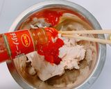 サラダチキンチリソースアボガドサンド作り方2写真