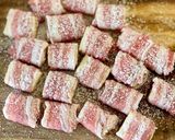 簡単ヘルシー【絹揚げの豚巻きコク照り焼き作り方4写真