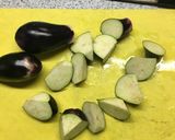 ナスとピーマンの鍋しぎ作り方1写真