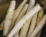 もちもち鶏皮とごぼうのきんぴら作り方1写真