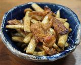 もちもち鶏皮とごぼうのきんぴら作り方5写真