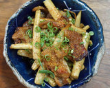 もちもち鶏皮とごぼうのきんぴら作り方6写真