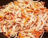 えのき茸と人参などの塩こんぶ炒め♪作り方4写真
