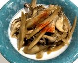 ささがきゴボウの水煮と舞茸のきんぴら風！作り方6写真
