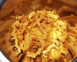 フライパンで作る　鶏ごぼう飯作り方3写真