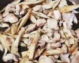 フライパンで作る　鶏ごぼう飯作り方6写真