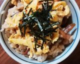 フライパンで作る　鶏ごぼう飯作り方9写真