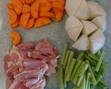 鶏とかぶの煮物作り方1写真