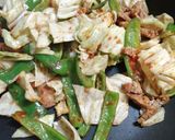 ダシダと豆板醤でかんたん肉野菜卵炒め作り方4写真