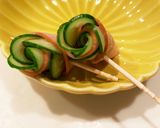 お弁当に♡可愛いハムときゅうりのお花作り方4写真