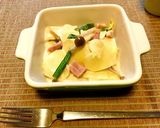 白菜とベーコンのクリームラザニア☆箸でも作り方8写真