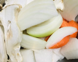 煮てからいただく●鶏むね肉のスキ焼き鍋作り方1写真