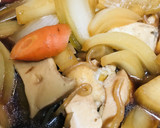 煮てからいただく●鶏むね肉のスキ焼き鍋作り方4写真