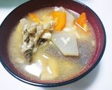 舞茸入り♫味噌入り具沢山のけんちん汁作り方5写真